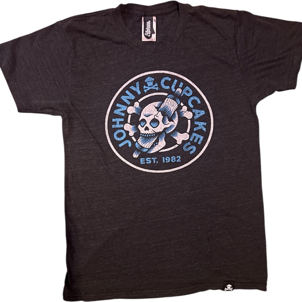 Johnny Cupcakes Black Graphic T-Shirt